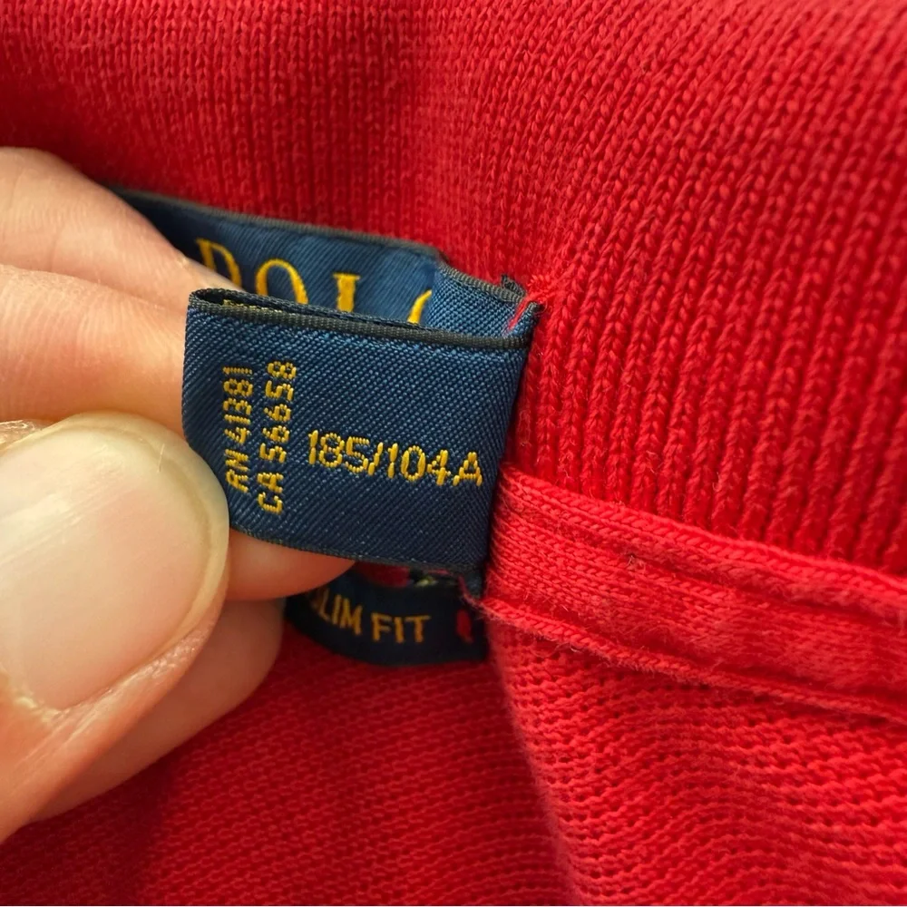 Ralph Lauren‎ Men's Vibrant Red Polo Shirt Size XL
